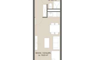 Modernisiertes & vollmöbliertes 1-Zi.-Appartement mit Süd-Loggia & hervorragender Anbindung – Landsberger Str. 291, 80687 St. Ulrich, München – Vorschaubild 18