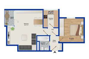 Vermietete 2-Zimmer-Wohnung in Ludwigshafen – 67059 West, Ludwigshafen am Rhein – Vorschaubild 4