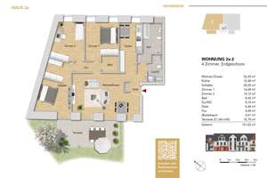 ***Sehr große 4 Zi.-Wohnung im EG, WE 2a-2 mit Terrasse zu verkaufen***