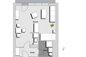 1-Zimmer-Wohnung in Bonn Castell (5301_19 – Augustusring 12, 53111 Bonn-Castell, Bonn – Vorschaubild 8