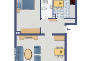 2-Zimmer-Wohnung mit Balkon im 1. OG in D-Holthausen! – Kiesselbachstraße 41, 40589 Holthausen, Düsseldorf – Vorschaubild 2