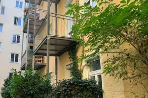 Erstbezug, Designrenovierte 1,5 Zimmer Altbau in ruhigem Hinterhof mit Balkon – Schlörstrasse 8, 80634 Neuhausen, München – Vorschaubild 5