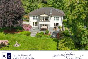 Nur 20 Minuten zur KÖ - Stilvolle Villa mit Rheinblick und prachtvoller Gartenanlage in D-Urdenbach