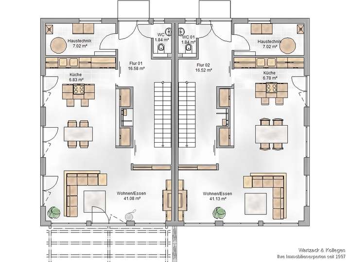 Bebauungsvorschlag "Doppelhaus