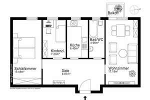 AIGNER - Helle 3-Zimmer-Dachgeschosswohnung in beliebter Lage Moosachs – Die vollständige Adresse der Immobilie erhältst du vom Anbieter., 80992 Alt-Moosach, München – Vorschaubild 8