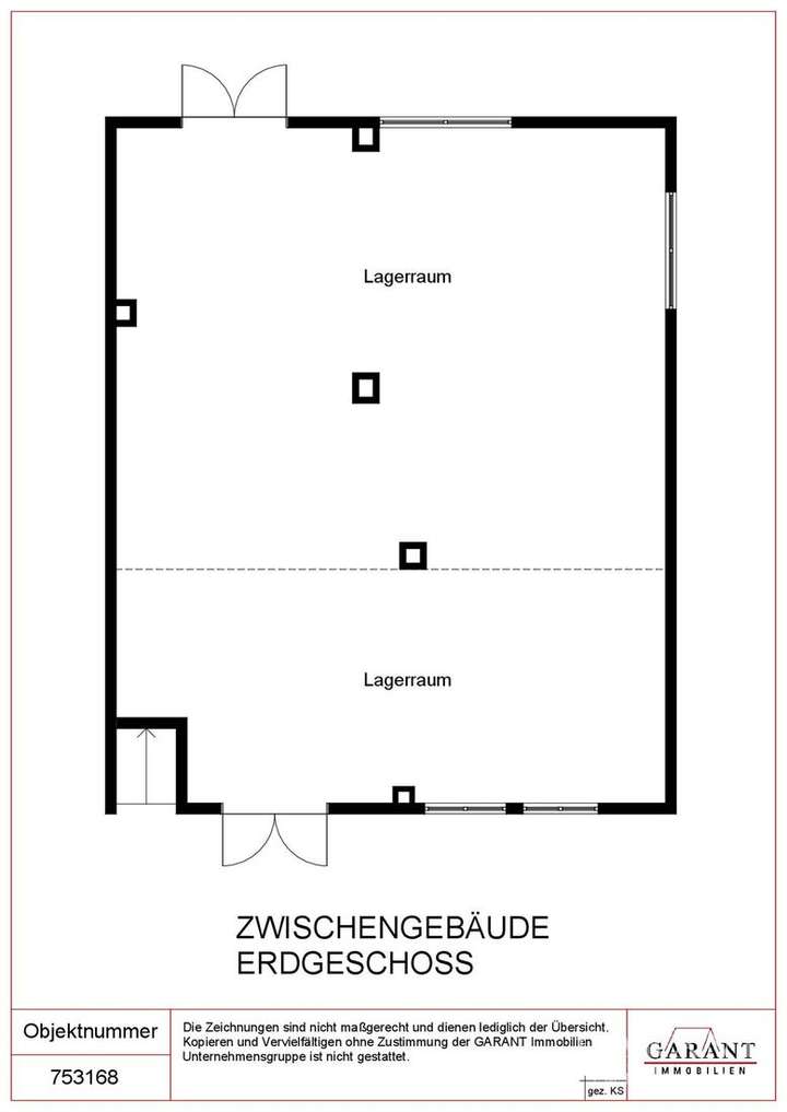 Zwischengebäude Erdgeschoss