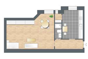 Helle und groß geschnittene 1-Zimmer-Wohnung (vermietet) – Holsteinische Str. 55, 10717 Wilmersdorf, Berlin – Vorschaubild 8