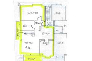 Für Selbstrenovierer: ruhige 2,5-Zimmer-DG-Galerie-Wohnung mit Sonnenbalkon in Altenfurt – Wittelsbacherstraße 23, 90475 Altenfurt, Moorenbrunn, Nürnberg – Vorschaubild 4