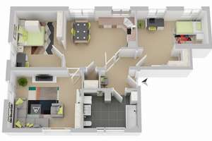 Tannhäuserstr. 20, 1 L - Großzügige 3-Zimmer-Wohnung mit Glaselementen und viel Stauraum! – Tannhäuserstr. 20, 38106 Nordstadt, Braunschweig – Vorschaubild 3