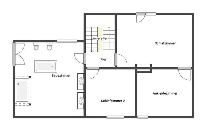 Grundriss Skizze 2-OG