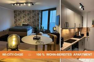 DOWNTOWN-OASE    :::   DAS PERFEKT AUSGESTATTETE 1 ZI-APARTMENT – Die vollständige Adresse der Immobilie erhältst du vom Anbieter., 65185 Südost, Wiesbaden – Vorschaubild 1