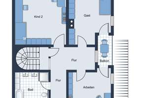 MEHRGENERATIONENHAUS MIT ZWEI WOHNUNGEN UND DOPPELGARAGE – Die vollständige Adresse der Immobilie erhältst du vom Anbieter., 72829 Engstingen – Vorschaubild 17