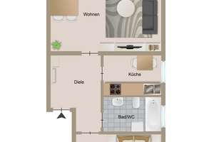 Vermietete 2-Zimmer Wohnung in gefragter Wohnlage in Oldenburg Haarentor – Die vollständige Adresse der Immobilie erhältst du vom Anbieter., 26129 Haarentor, Oldenburg (Oldenburg) – Vorschaubild 8