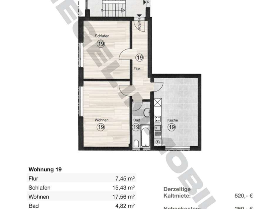 3. Obergeschoss Wohnung 19