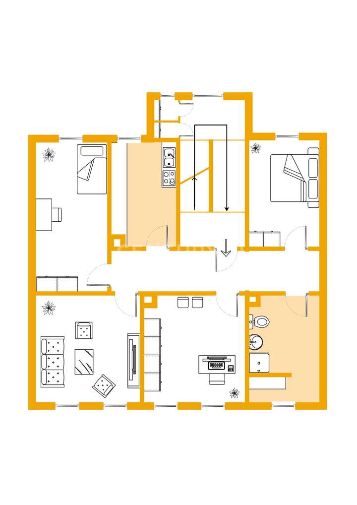 Grundriss 1. OG und 2. OG