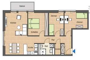 4 Zimmer Neubau Wohnung in Langenhorn zum 01.07.2026 – Die vollständige Adresse der Immobilie erhältst du vom Anbieter., 22419 Langenhorn, Hamburg – Vorschaubild 25