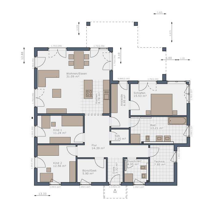 Grundriss Erdgeschoss