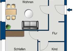 gepflegte 3Raumwohnung mit Wintergarten - WBS 100 mit bes. Wohnbedarf erforderlich – Olga-Tschechowa-Str. 10, 13599 Haselhorst, Berlin – Vorschaubild 2
