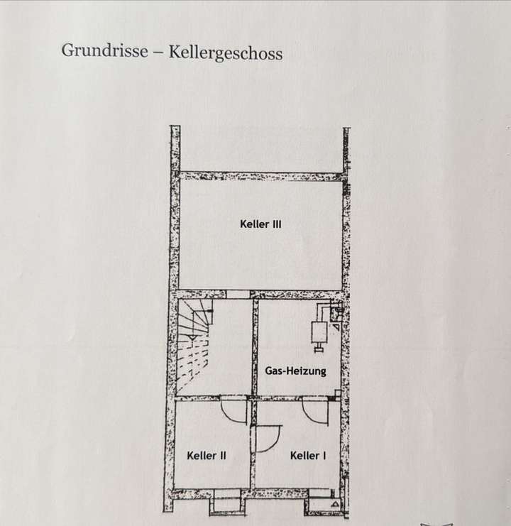 Grundriss Kellergeschoss