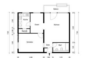 Die Stadt vor der Tür - Zuhause im Zentrum +voll möbliert+ – Kaiserpassage 10, 76133 Innenstadt-West, Karlsruhe – Vorschaubild 23