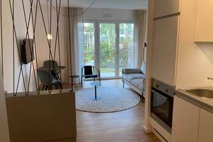 vollmöbliertes Erdgeschoss-Apartment mit Terrasse, Garten und Einbauküche in Schönefeld – Theodor-Fontane-Allee 6A, 12529 Schönefeld – Vorschaubild 1
