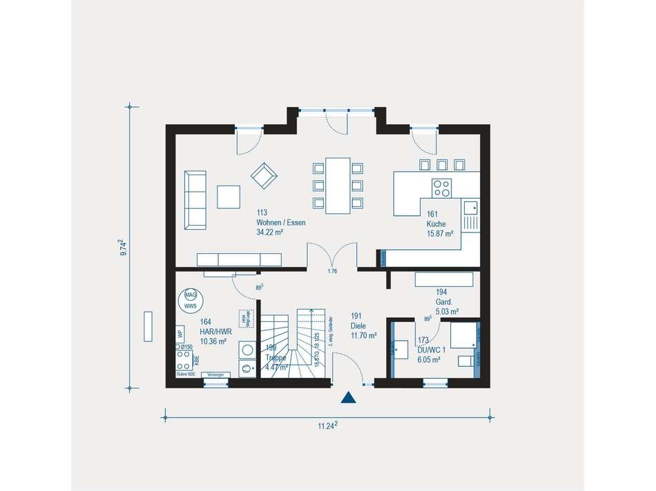 Modernes Einfamilienhaus