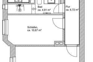  sonnendurchflutete 2 Zi-Single-Wohnung in Charlottenburg – 10623 Charlottenburg, Berlin – Vorschaubild 11