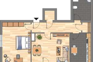 2-Zimmer-Wohnung in Hagen Hohenlimburg – Wiedenhofstraße 9, 58119 Hohenlimburg (Ortsteil), Hagen – Vorschaubild 3