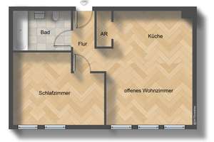 Modernisierte & Vollmöblierte 2-Zimmer Wohnung mit Duplexgarage zur Eigennutzung oder Kapitalanlage – Urbanstraße 22, 81371 Sendlinger Feld, München – Vorschaubild 33
