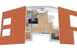 Fürth: Schöne 2 Zimmer-ETW mit Galerie, Balkon und 2 vollwertigen PKW-Stellplätzen – Die vollständige Adresse der Immobilie erhältst du vom Anbieter., 90763 Nördliche Südstadt, Fürth – Vorschaubild 15