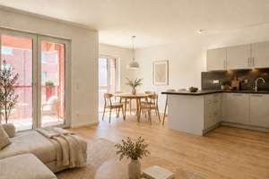 Neubau-Gebiet Hannover KRONSRODE: Einbauküche, Loggia, Fußbodenheizung, 2 Bäder, Lift, Keller, TG