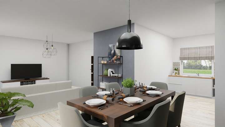 Mögliche Einrichtung Essbereic