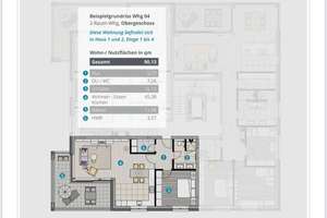Helle 2-Zimmer-Wohnung mit Balkon und Blick auf die Elbe im Neubau – Werder Magdeburg – Mittelstraße 34, 39114 Werder, Magdeburg – Vorschaubild 2