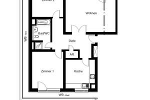 Modernes Wohnglück mit viel Licht: 3 Zimmer mit Umlaufbalkon & Einbauküche, guter Schnitt, Aufzug – Goltsteinstr. 93, 50968 Bayenthal, Köln – Vorschaubild 12