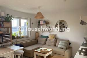 Tauschwohnung: 2 Raum Maisonette Wohnung mit 2 Terrassen nach Westen