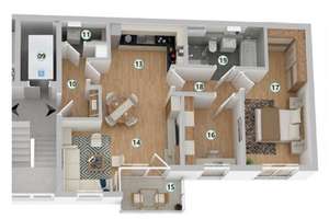 3-Zimmer-Neubauwohnung in Sülz, Balkon, 2 Bäder, eigene Garage (optional) – Die vollständige Adresse der Immobilie erhältst du vom Anbieter., 50937 Sülz, Köln – Vorschaubild 14
