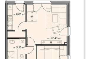 Großzügige 2-Zimmer mit Dachterrasse – Lagerlöfstraße 1, 18106 Evershagen, Rostock – Vorschaubild 6