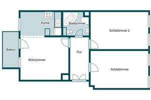 Charmante 3-Zimmer-Altbauwohnung mit Balkon in Leipzig  – 4315 Neustadt-Neuschönefeld, Leipzig – Vorschaubild 14