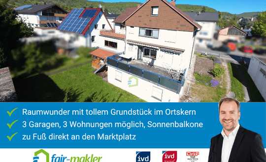 FAIR-MAKLER: Raumwunder mit tollem Garten im Ortskern