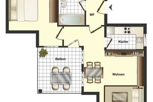 Frisch renovierte 2-Zimmer-Wohnung
mit großem Balkon
Einzug ab 01.07. möglich – Pfaffenäckerweg 12, 74589 Satteldorf – Vorschaubild 8