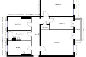 Bezugsfreie 4-Zimmer Wohnung / Altbau / Balkon / 1. OG – Große Seestraße 18, 13086 Weißensee, Berlin – Vorschaubild 12