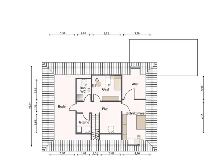 Grundriss Dachgeschoss