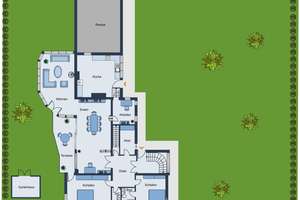 Familientraum in Bestlage Obermenzing: Parkähnliches, weitläufiges Grundstück mit Architekten-Haus. – Die vollständige Adresse der Immobilie erhältst du vom Anbieter., 81247 Obermenzing, München – Vorschaubild 28