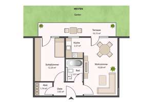Wunderschöne neue Terrassen-Garten-Wohnung, nach Westen ausgerichtet und mit Einbauküche in Moosach – Die vollständige Adresse der Immobilie erhältst du vom Anbieter., 80992 Moosach-Bahnhof, München – Vorschaubild 29