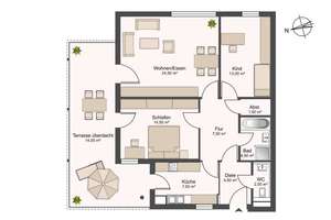 Barrierefrei & über den Dächern! Tolle 3 Zimmer Penthouse-Wohnung in Vaihingen – 70569 Lauchäcker, Stuttgart – Vorschaubild 12