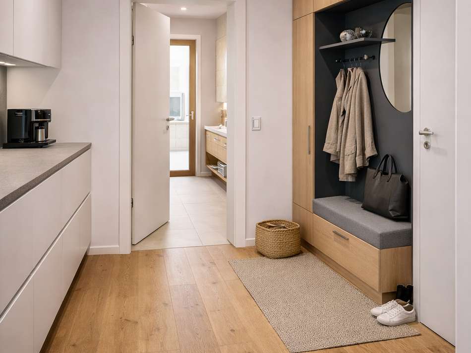 Flur- und Küchenbereich