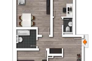 Attraktive Kapitalanlage – vermietete 3-Zimmer-Wohnung in Germering – Die vollständige Adresse der Immobilie erhältst du vom Anbieter., 82210 Germering – Vorschaubild 2