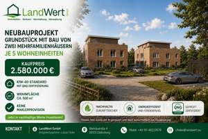 Neubauprojekt Oldenburg-Nadorst: Zwei moderne Mehrfamilienhäuser mit 10 Wohneinheiten im Effizienzha