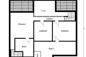 Maisonette Wohnung mit Haus im Haus Architektur in Düsseldorf Ludenberg für gehobene Ansprüche – Die vollständige Adresse der Immobilie erhältst du vom Anbieter., 40629 Ludenberg, Düsseldorf – Vorschaubild 37