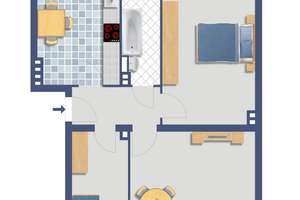 3,5 Zimmer Eigentumswohnung zur Kapitalanlage am Melanchthonplatz – Melanchthonplatz 27, 47055 Wanheimerort, Duisburg – Vorschaubild 4